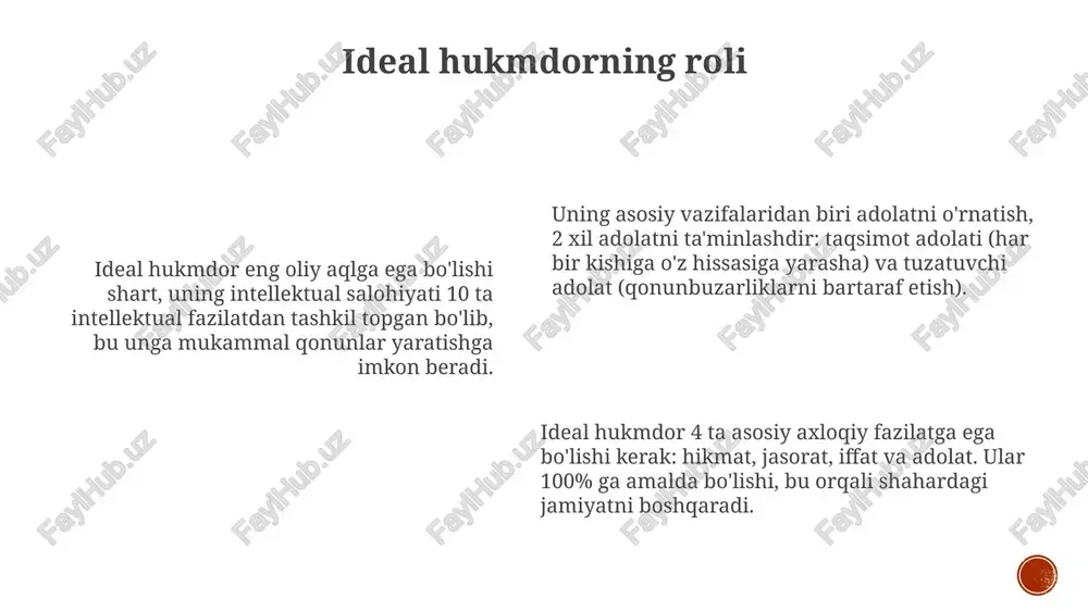 farobiyning ideal shahri konsepsiyasi - Page 5