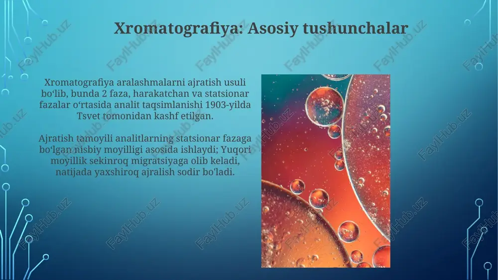 yog' kislotalarining xromatrografik rafintsiyalash asoslari - Page 5