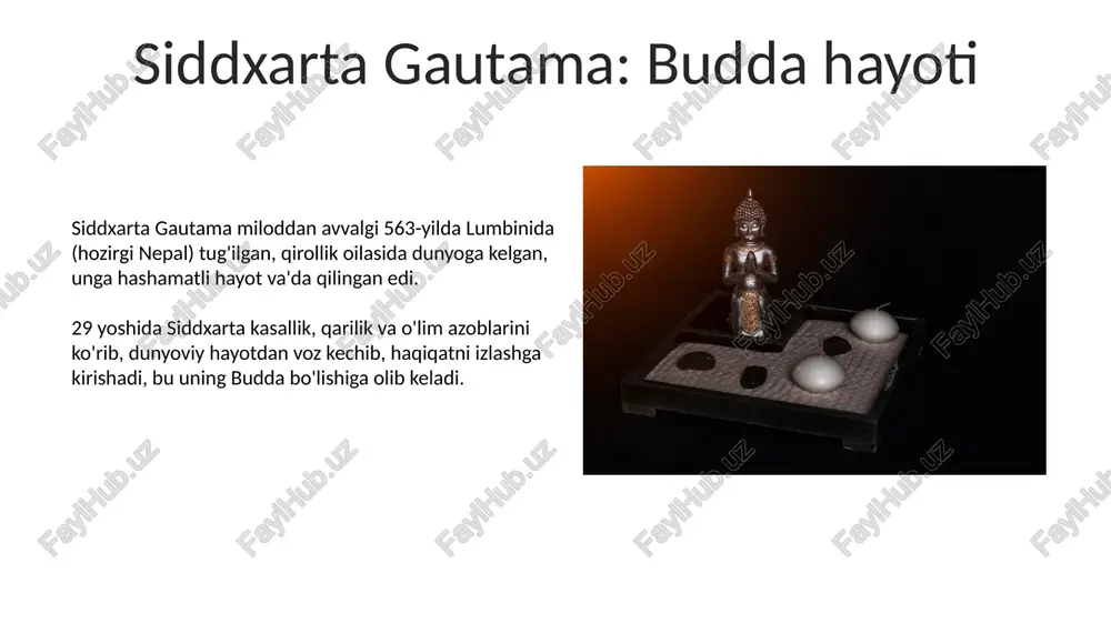 buddizim dini tarixi va asosiy g'oyalari - Page 5