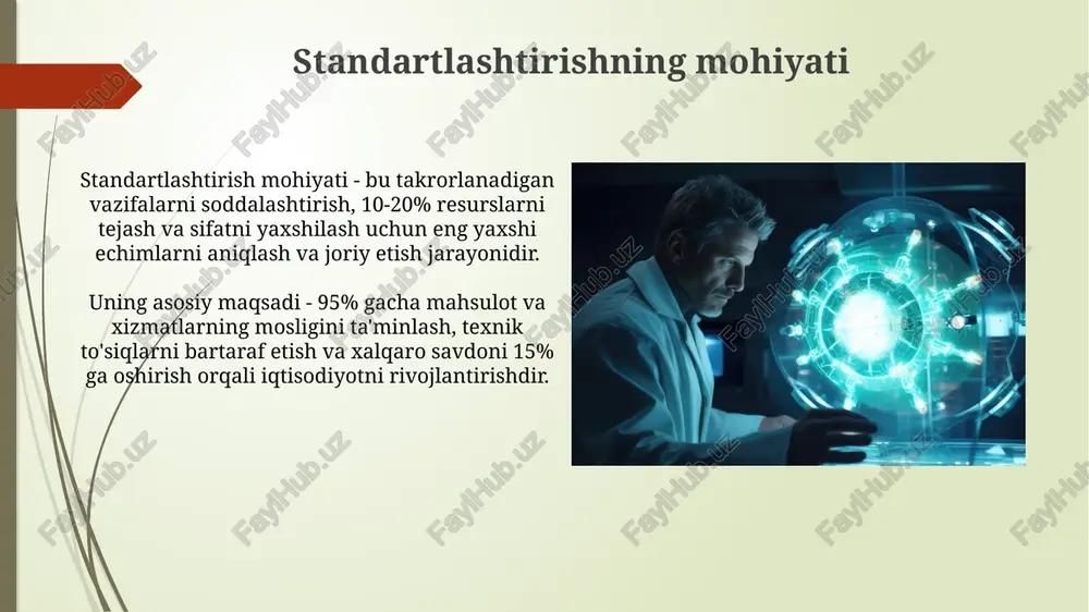 standartlashtirish fanining maqsadi va vazifalari - Page 5
