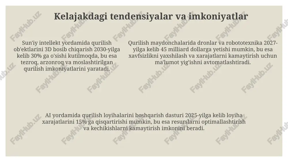 suniy intellektninh qurilish sohasiga tasiri - Page 5