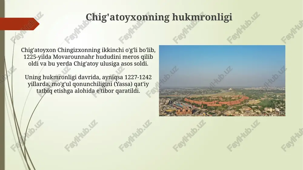chingizxon imperiyasi tashkil topishi - Page 5