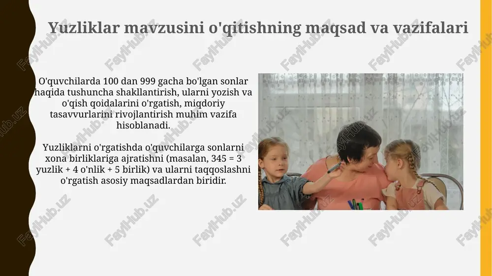 yuzliklarni o'qitish metodikasi - Page 5