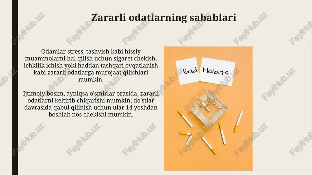 zararli odatlar va ularni oldini olish - Page 5