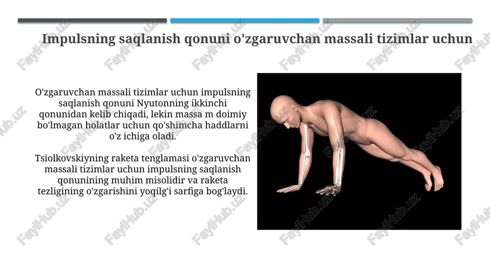 o'zgaruvchan massali jismlar mexanikasi - Page 5