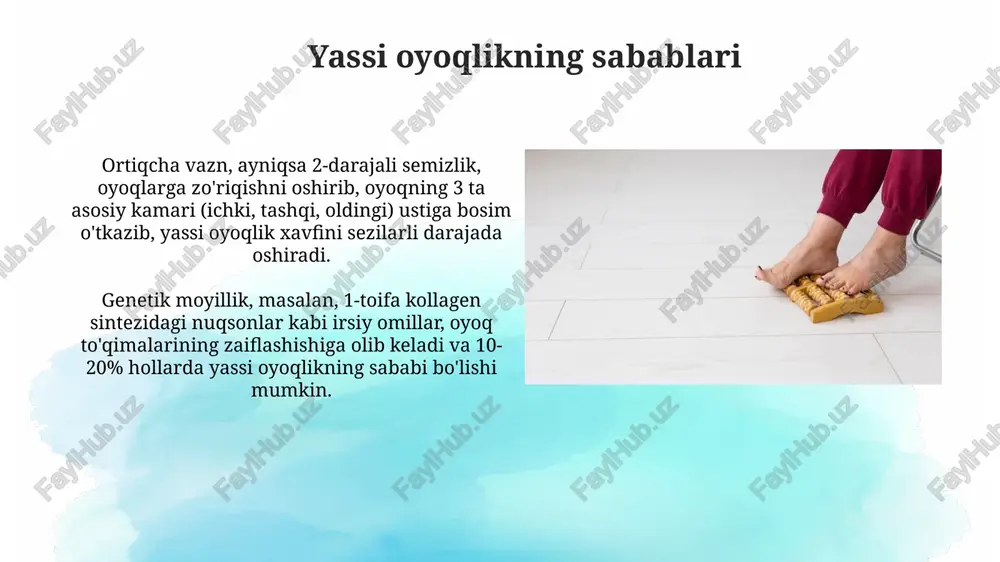 yassi oyoqlik va uning kelib chiqish sabablari - Page 5