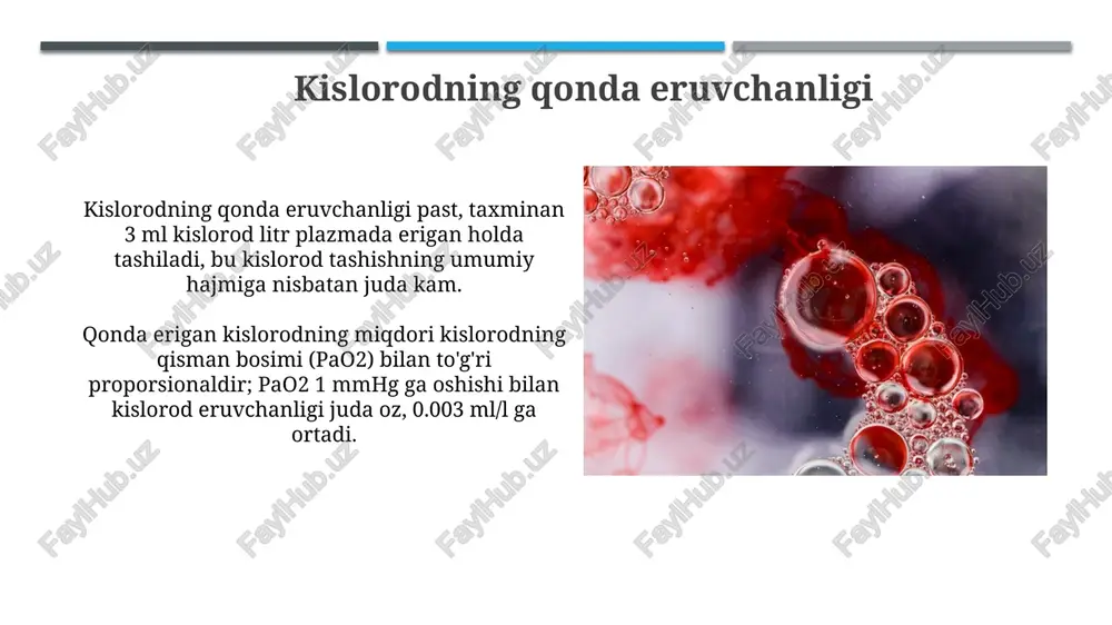 qonda kislorod va karbonat angidrid tashilishining mexanizmlari - Page 5