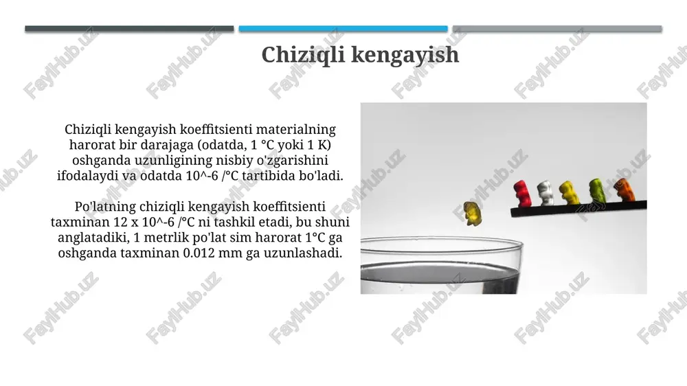 qattiq jismlarning issiqlikdan kengayishi - Page 5