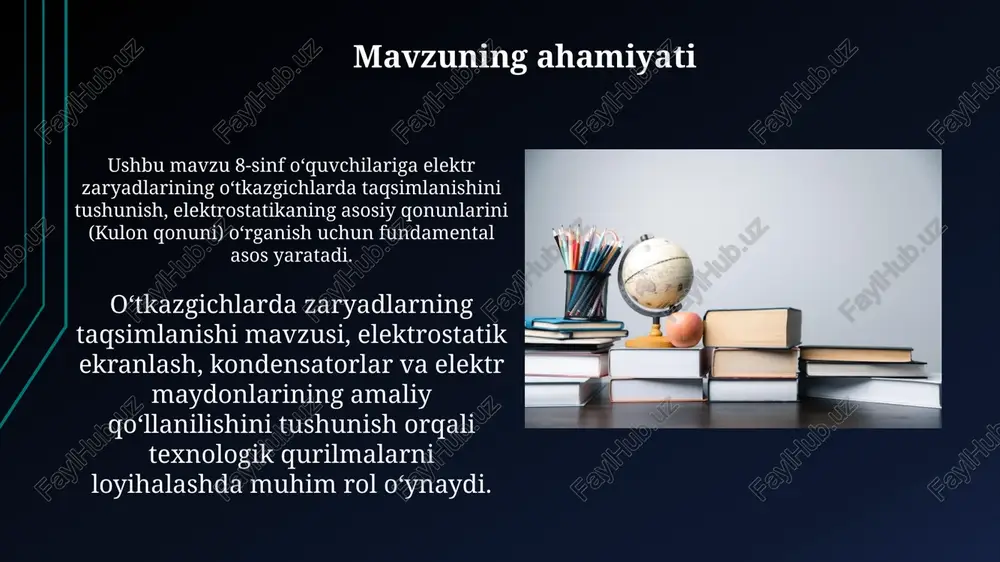 o’tkazgichlarda elektr zaryadlarning taqsimlanishi - Page 5