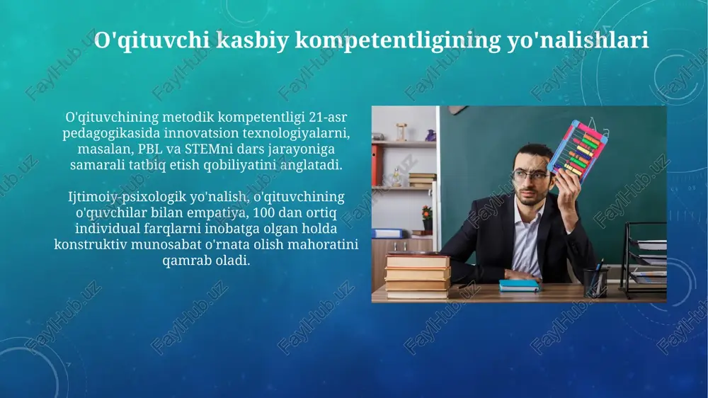 pedagog kasbiy kompetentligi yo'nalishlari va tuzulishi - Page 5