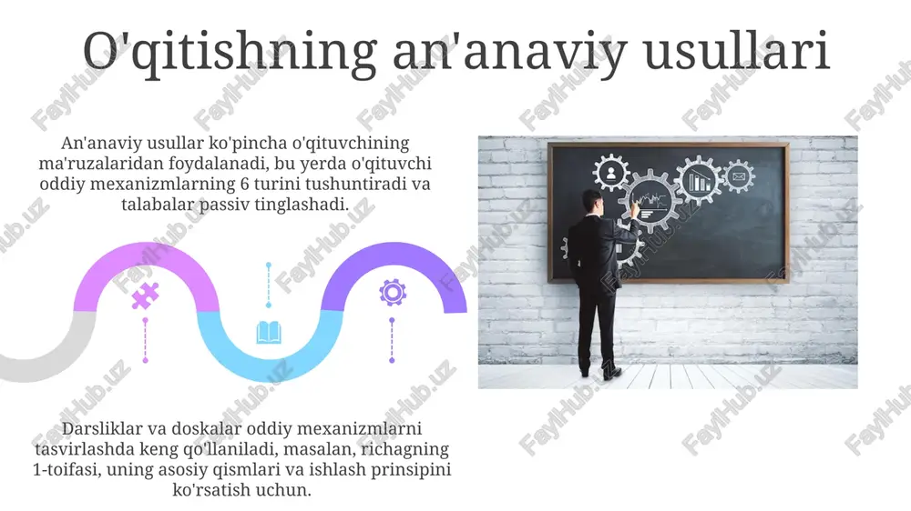 oddiy mexanizmlar mavzusini oʻqitish metodikasi - Page 5