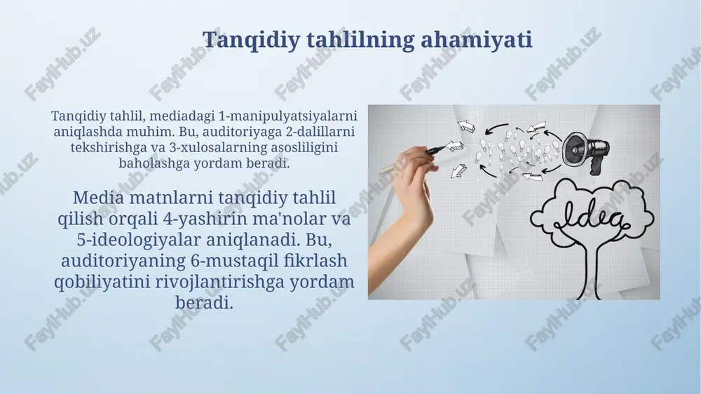 tanqidiy fkirlash va media matnlarini tahlil qilish usullari - Page 5