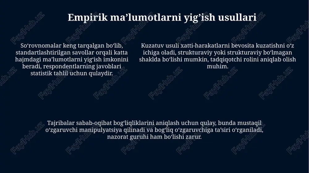 empirik tadqiqotning umumiy tavsifi - Page 5