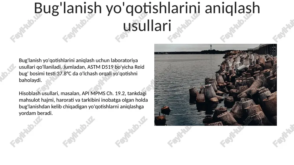 neft mahsulotlarining bug'lanishi bilan bog'liq yo'qotishlar - Page 5