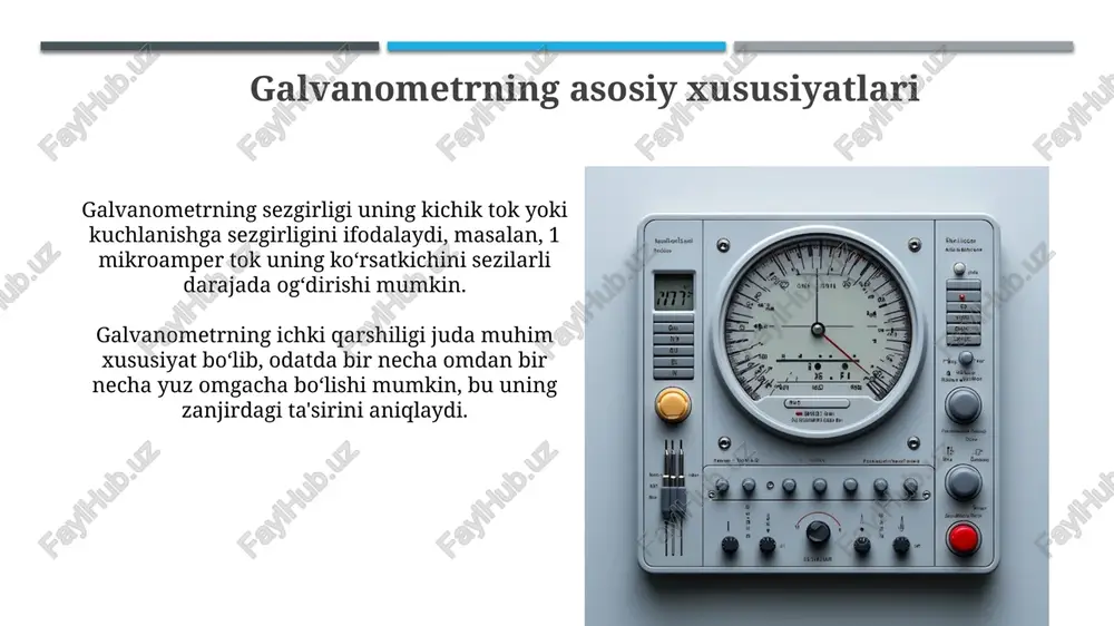 galvanometr, voltmetr va ampermetr tuzilishi - Page 5