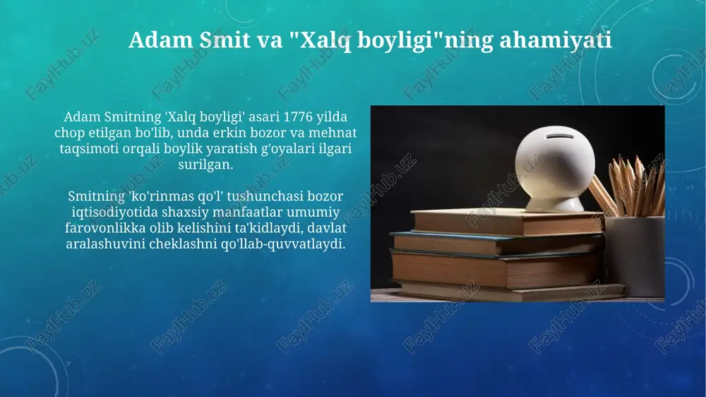 klassik iqtisodiy maktabning rivojlantirishi - Page 5