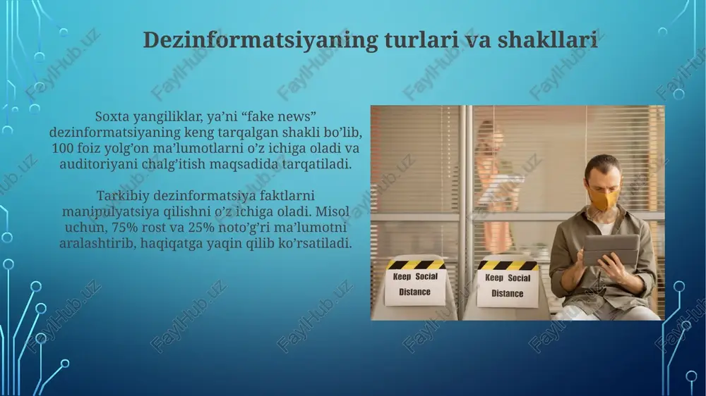 ma'lumot va dezinformatsiyasi:farqlash va aniqlash mezonlari - Page 5