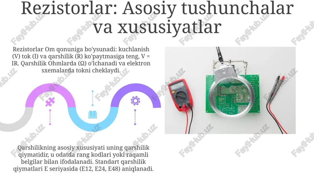 kondensator rezistor va induktorlarninig tajribaviy õlchovi - Page 5