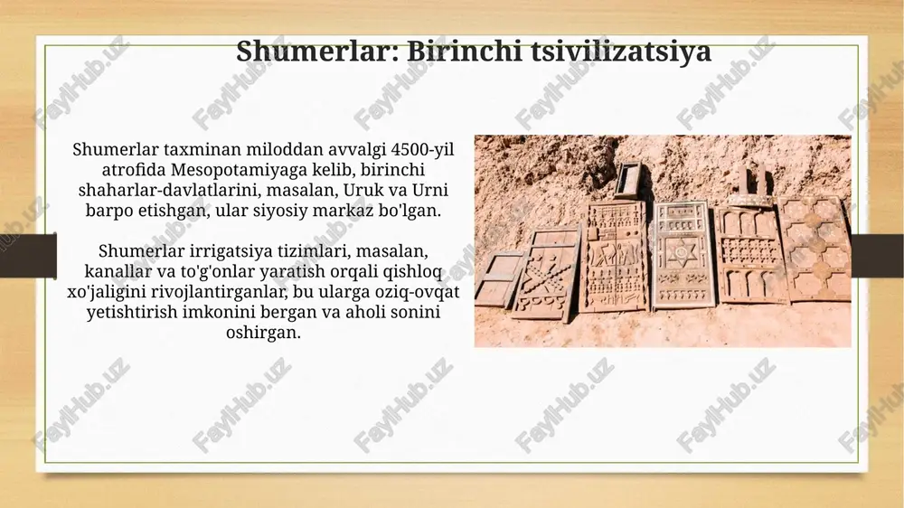 qadimgi mesopotamiya xalqlari madaniyati - Page 5