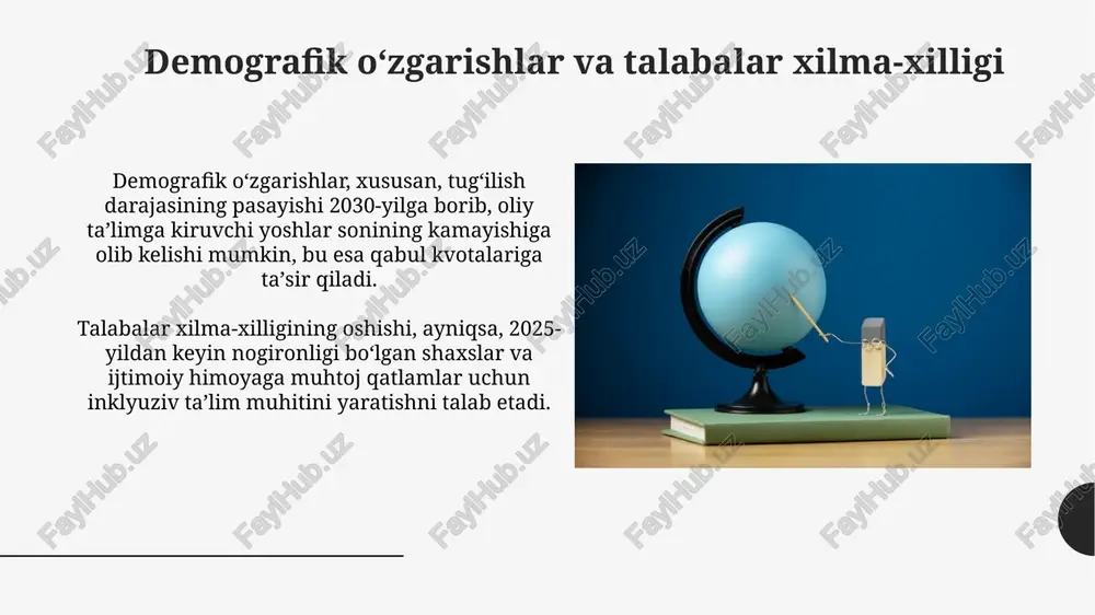 oliy ta'lim tizimidagi o'zgarishlarning asosiy yo'nalishlari - Page 5