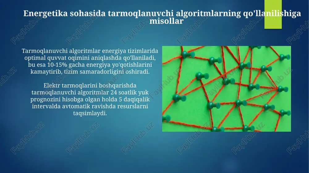 tarmoqlanuvchi algoritmlar orqali energetika masalalarini yechish - Page 5