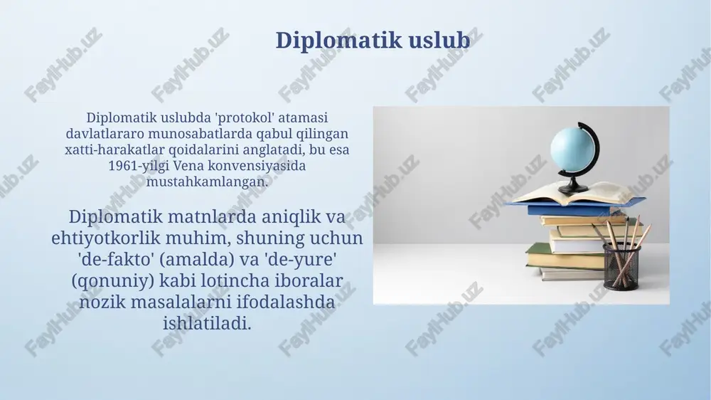 rasmiy uslub va uning stilistik xususiyatlari - Page 5