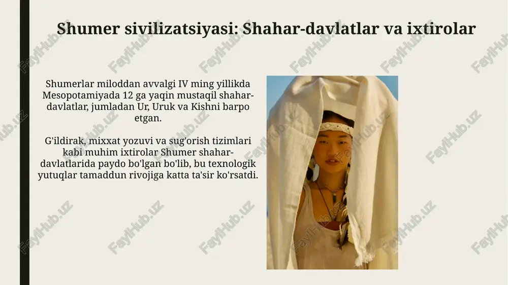qadimgi mesopotamiya xalqlari madaniyati - Page 5