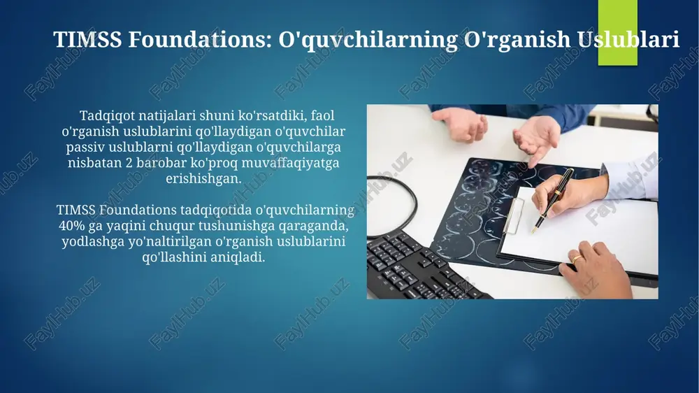 timss foundations: o'quv dasturlari va baholash - Page 5
