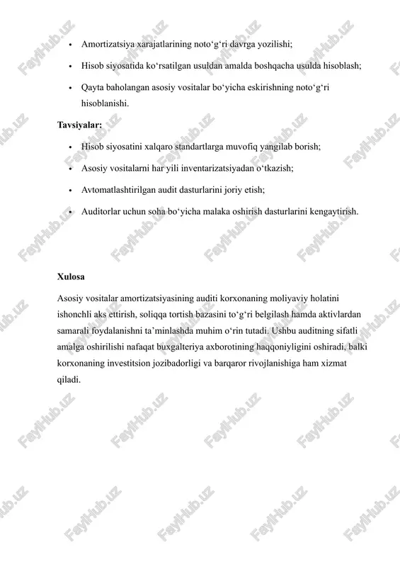 asosiy vositalar amortizatsiyasining auditi - Page 5