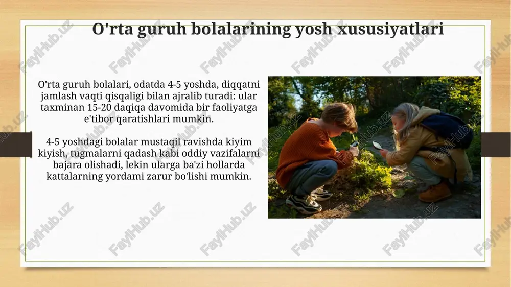 o'rta guruh bolalarini tabiatda mehnatlarini tashkil etish - Page 5