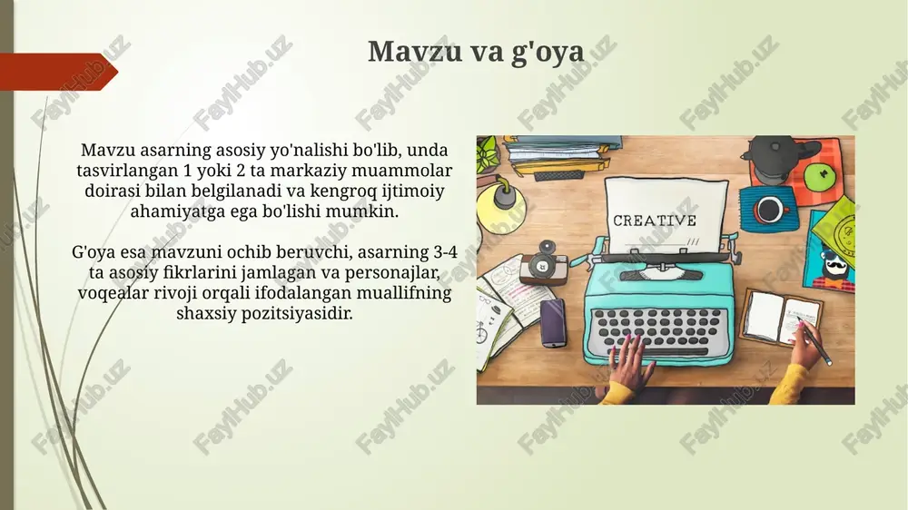 badiiy adabiyotning mazmun unsurlari - Page 5
