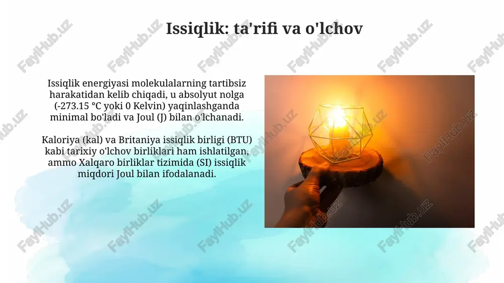 energiya issiqlik va yoruģlik - Page 5