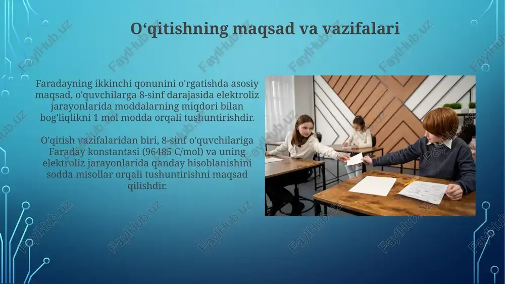 faradeyning ikkinchi qonuni o'qitish metodikasi - Page 5