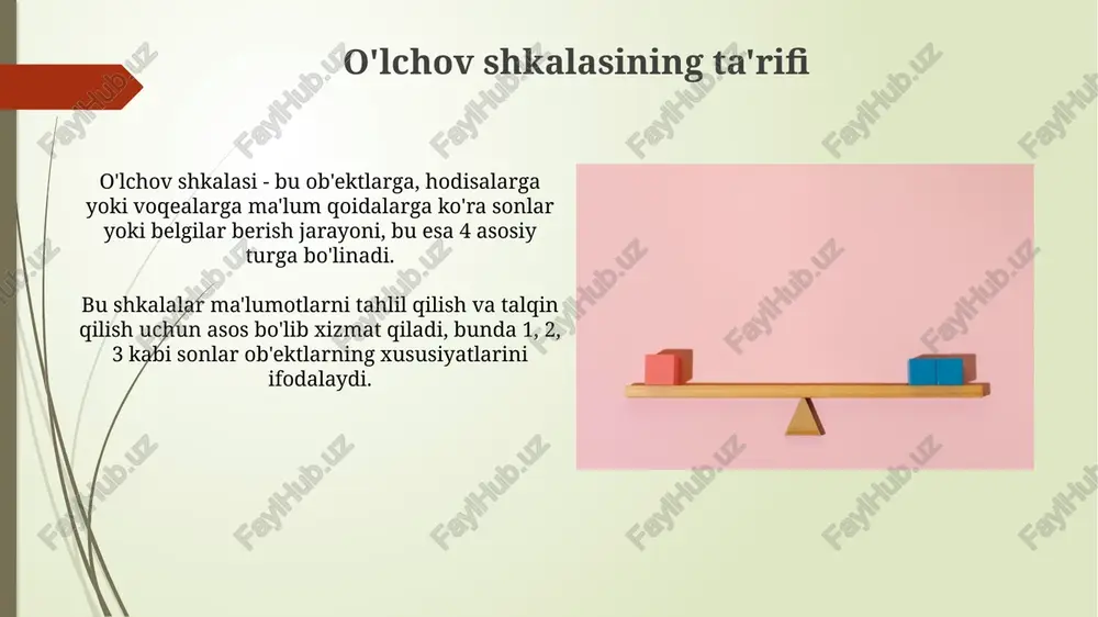 o‘lchanadigan kattaliklar shkalasi va ular turlari - Page 5
