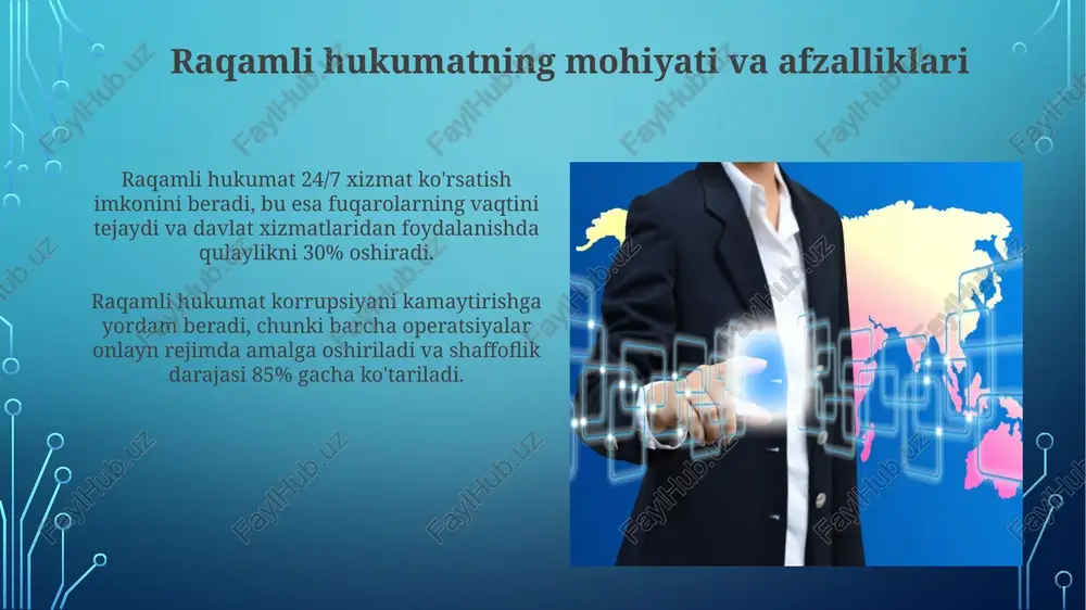 elektron hukumatdan raqamli hukumatga o'tish - Page 5