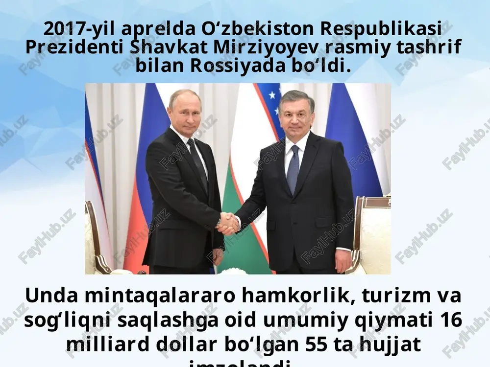 o‘zbekiston–rossiya munosabatlari - Page 5