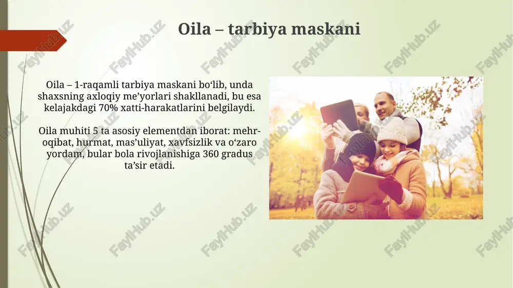 oila tarbiyasi mazmuni va mohiyati - Page 5