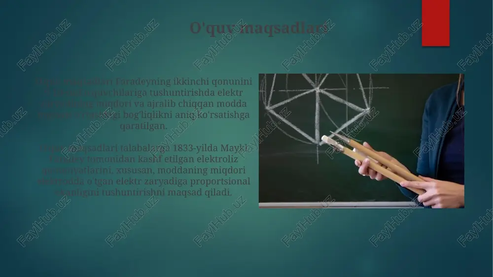 faradeyning ikkinchi qonunini o'qitish metodikasi - Page 5