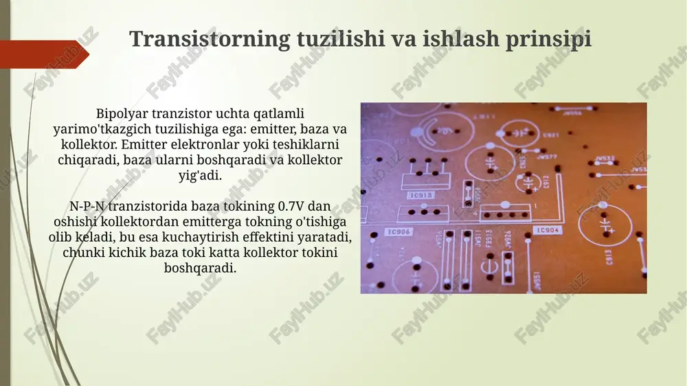 bipolyar trazistorning asosiy parametrlari - Page 5