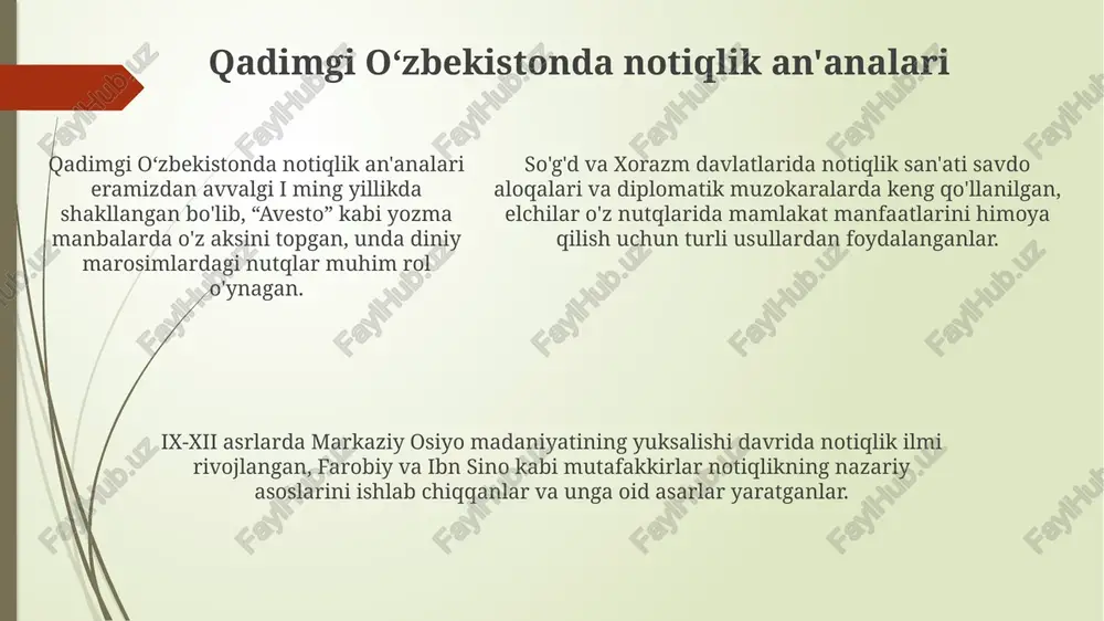 oʻzbek notiqlik sanʼati tarixini oʻrganish - Page 5