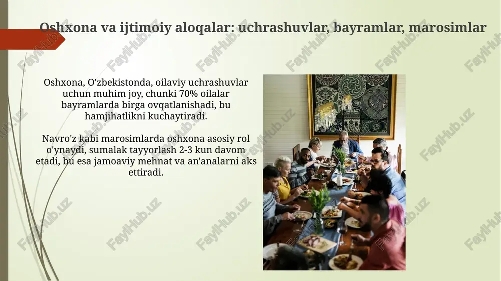 oshxonaning ijtimoiy-madaniy hodisa sifatidagi ahamiyati - Page 5