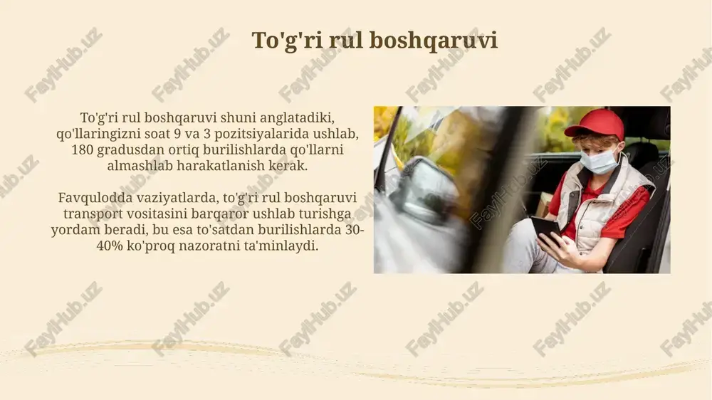 favqulodda vaziyatlarda haydovchining harakati - Page 5
