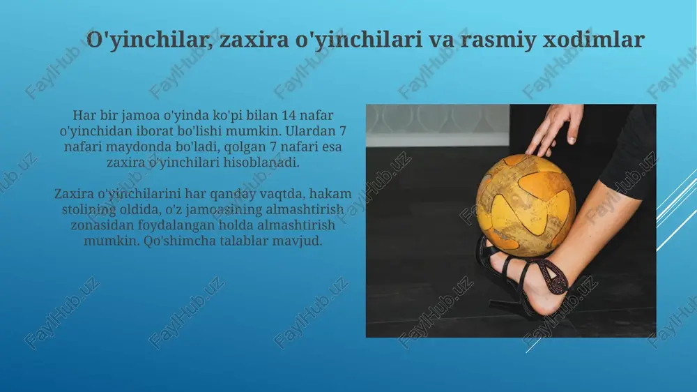 gandbol sport turining óyin qoidalari - Page 5