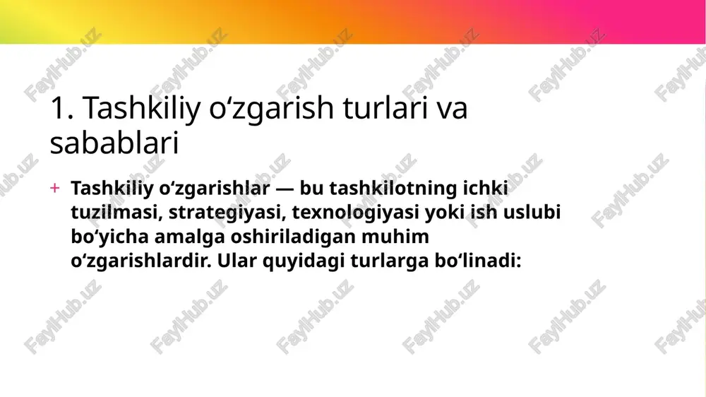 tashkiliy o’zgarish va xodimlarning psixologik moslashuvi - Page 5