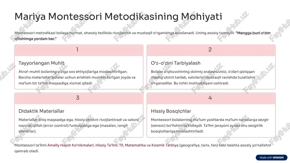 bolalar quruvchi va ixtirochi rolini ijro etadilar. ijodiy san’at studiyasi 3d modellashtirish materiallari (loy, plastilin), turli teksturali qog‘ozlar, qayta ishlash materiallari. bolalar dizayner va rassom sifatida ishtirok etadilar. raqamli texnologiyalar zonasi bolalar uchun mo‘ljallangan planshetlar, kodlash o‘yinchoqlari (code-a-pillar, bee-bot), yengil dasturlash ilovalari. bolalar dasturchi rolida bo‘ladilar. muhit shunday tashkil etilishi kerakki, har bir burchak bolani so‘rashga, sinashga va xato qilishdan qo‘rqmasdan o‘rganishga chorlasin. 8 kasbga yo‘naltirishda steamning afzalliklari steam ta’lim texnologiyasi bolalarni nafaqat ma’lumotlar bilan boyitadi, balki ularni kelajak kasblariga zarur bo‘lgan moslashuvchanlik, innovatsiya va mantiqiy yondashuv bilan qurollantiradi. kompleks muammolarni yechish steam loyihalari bolalardan bir nechta fan sohasidagi bilimlarni birlashtirishni talab qiladi. bu ko‘nikma kelajakdagi deyarli har qanday kasbda ajralmasdir. kelajak kasblariga tayyorlash robototexnika, sun’iy intellekt va yashil energetika kabi sohalar uchun poydevor yaratadi. bolalar kelajakdagi yuqori talabli sohalarga qiziqish bildirishadi. muloqot va hamkorlik guruh loyihalarida bolalar o‘z g‘oyalarini aniq ifodalashni va boshqalarning fikrini tinglashni o‘rganadilar. bu kasbiy faoliyatda …