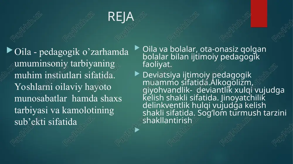 moiy pedagogika mezonlarini ko‘rib chiqishda avval biz pedagogika mezonlarini ajratamiz. u (pedagogika) boshqa fanlardan nimani o‘zlashtirganini, qaysi mezonlar asl o‘ziniki ekanligini ko‘rib chiqamiz. so‘ng u boshqa fanlardan nimani o‘zlashtirganini va qaysi tushunchalar o‘zinikiligini bilish uchun pedagogika mezonlarini ijtimoiy pedagogikaga loyihalashtiramiz. shaxsning ijtimoiylashuv jarayoni inson, odam, shaxs ko'plab fanlarning o'rganish ob'ekti hisoblanadi. shaxs deganda muayyan jamiyatning a'zosi tushuniladi. ijtimoiy munosabatlarga kirishuvchi, ongi yuksak taraqqiy etgan, ijtimoiy taraqqiyotda ishtirok etuvchi odamgina shaxs deyiladi. shaxsning eng asosiy belgisi-uning ongli faoliyat egasi ekanligidir. ma'lumki kishi ongi faqat jamiyatda, boshqalar bilan o'zaro munosabatda til yordamida ijtimoiy tajribani o'zlashtirishda shakllanadi. binobarin shaxs ham faqat jamiyatdagina shaxsga aylanishi mumkin. odamning ijtimoiy mavjudot sifatida shaxs nomini olishi uchun unga ijtimoiy-iqtisodiy hayot va tarbiya kerak. shu boisdan pedagogika fani bolaning shaxs sifatida rivojlanishi, uning har tomonlama kamolga etish qonuniyatlarini, unga ta'sir etuvchi ob'ektiv va sub'ektiv omillarni, rivojlanish jarayoniga aloqador davrlarni aniqlashi kerak. pedagogik faoliyat – ta’lim va tarbiya orqali …