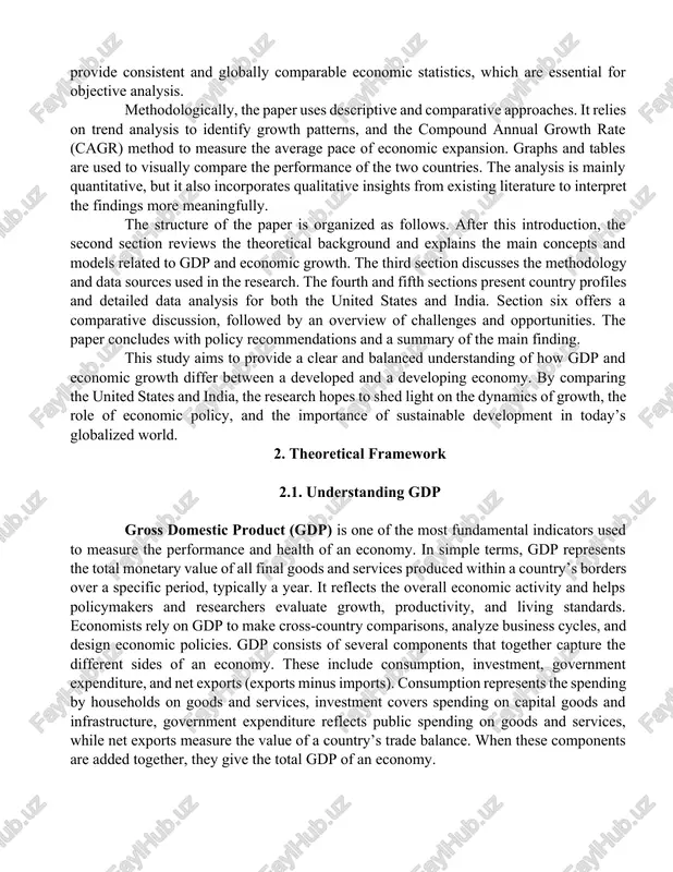 policymakers and researchers evaluate growth, productivity, and living standards. economists rely on gdp to make cross-country comparisons, analyze business cycles, and design economic policies. gdp consists of several components that together capture the different sides of an economy. these include consumption, investment, government expenditure, and net exports (exports minus imports). consumption represents the spending by households on goods and services, investment covers spending on capital goods and infrastructure, government expenditure reflects public spending on goods and services, while net exports measure the value of a country’s trade balance. when these components are added together, they give the total gdp of an economy. there are three main types of gdp commonly used in economic analysis: nominal gdp, real gdp, and gdp per capita. nominal gdp measures the value of all goods and services produced at current market prices without adjusting for inflation. it shows how much the economy produces in terms …