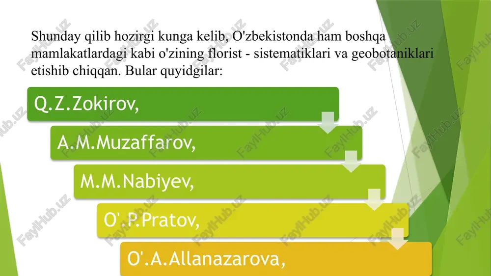 o‘zbekiston florasining tasnifi va ekologik tarkibi - Page 5
