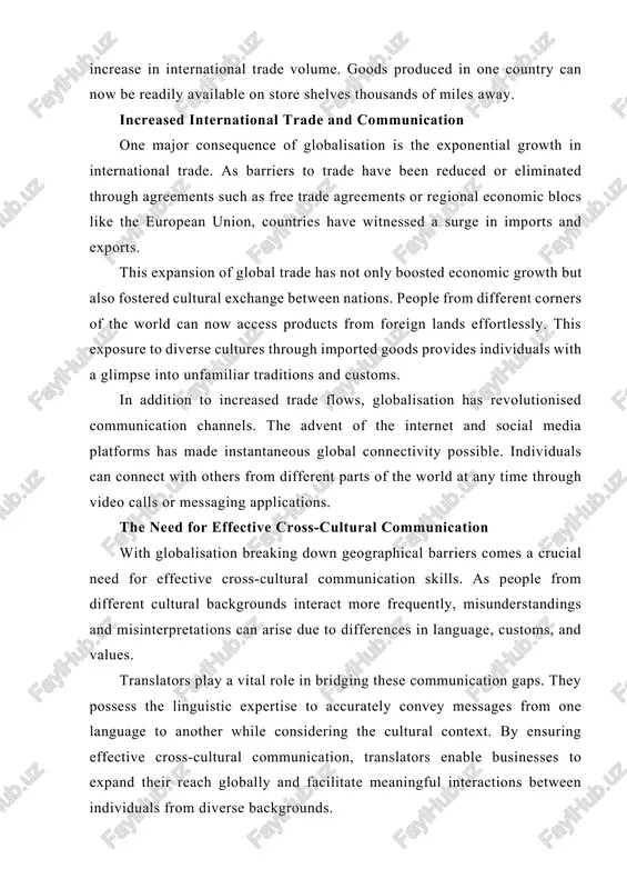 uage language is more than just a means of communication; it is a powerful tool that shapes our thoughts, emotions, and understanding of the world. in today’s globalised world, where borders are increasingly blurred and cultures intermingle, the role of translators becomes vital in bridging linguistic gaps and facilitating effective communication. language as a tool for conveying ideas and emotions at its core, language allows us to express our thoughts, ideas, and emotions. it serves as the medium through which we share experiences, connect with others, and build relationships. translators play a crucial role in ensuring that these messages are accurately conveyed across different languages. consider a heartfelt poem written in one language. the choice of words, rhythm, and metaphors used by the poet all contribute to the emotional impact of the piece. when translated into another language, preserving these nuances becomes essential to maintain its original beauty and intention. …