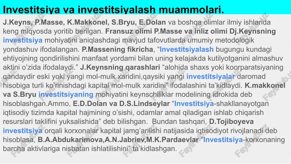 korxonalarda investitsion faoliyatni boshqarish - Page 5